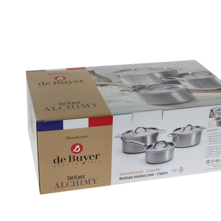 De Buyer Alchimy 6 Parça Paslanmaz Çelik Tencere Seti(3601.06) 0 image
