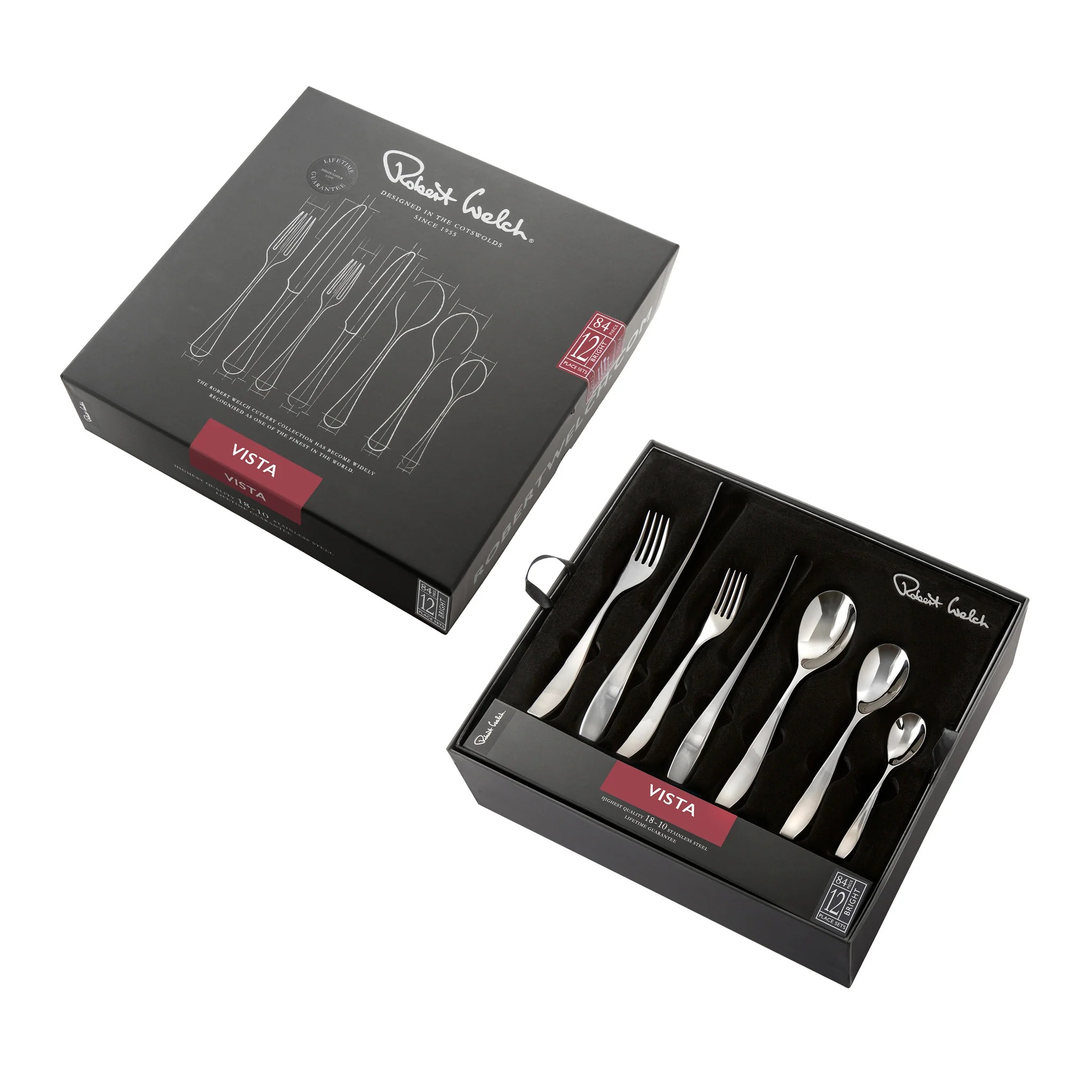 Robert Welch Vista Çatal Bıçak Takımı, 84 Parça 12 Kişilik VISBR1099V/84 0 image