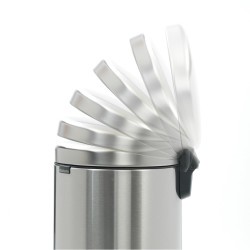 BRABANTİA NEWICON FPP MATT STEEL PEDALLI ÇÖP KUTUSU 30L BRA 111822 0 image