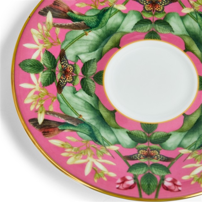 WEDGWOOD Wonderlust Pink Lotus Çay Fincanı ve Tabağı 0 image