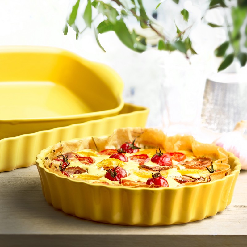 Emile Henry Tart Fırın Kabı 28cm Ekru 026028 0 image