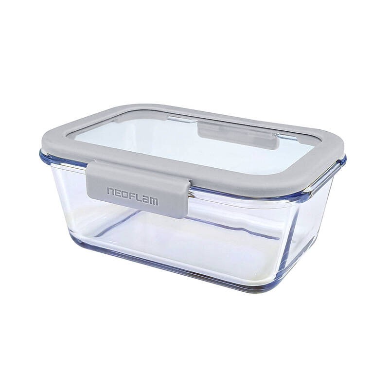 Neoflam FİKA GLACE CAM SAKLAMA KABI 1200ML GRİ cover pic