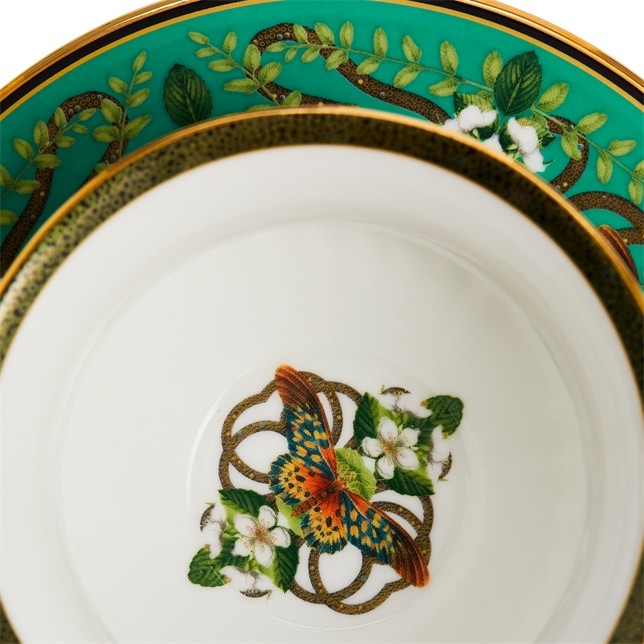 WEDGWOOD Wonderlust Emerald Forest Çay Fincanı ve Tabağı 1057270 0 image