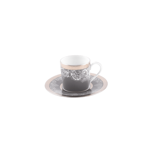 Haviland Romane Gris 2li set Kahve Fincanı veTabağı cover pic