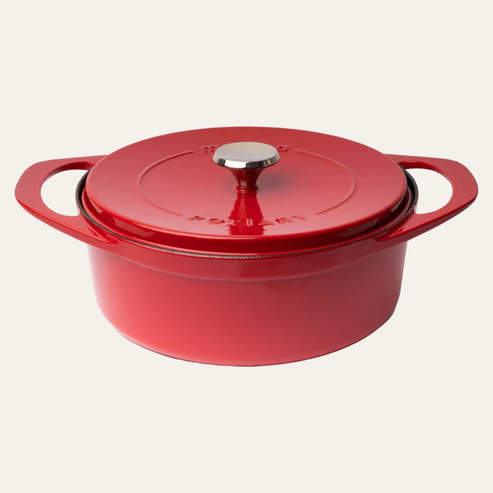 POT ART Magma Derin Döküm Tencere 28 cm Parlak Kırmızı 0 image