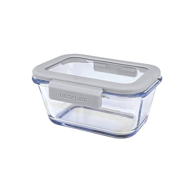 Neoflam FİKA GLACE CAM SAKLAMA KABI 460ML GRİ cover pic