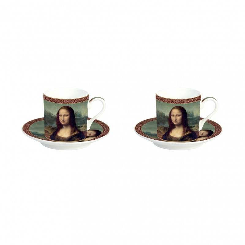 Pozzi Milano LEONARDO DA VINCI 2li Kahve Ficanı Set cover pic