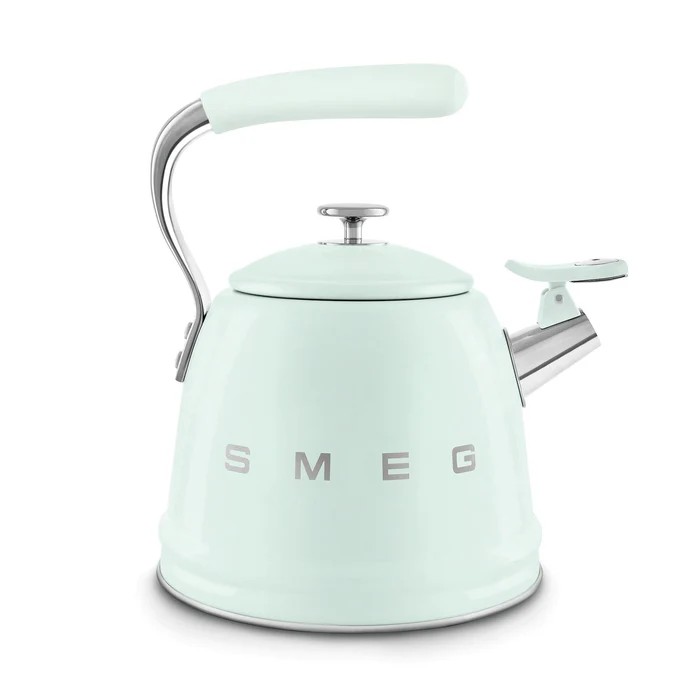 Smeg Ocak Üstü Islıklı Whistling Kettle Su Isıtıcısı Pastel Yeşil CKLW2001PG 0 image