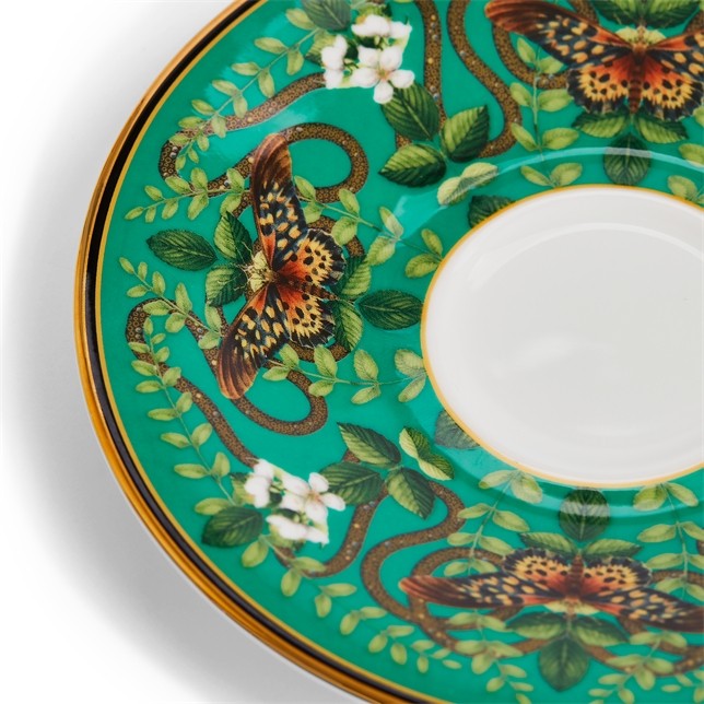 WEDGWOOD Wonderlust Emerald Forest Çay Fincanı ve Tabağı 1057270 0 image