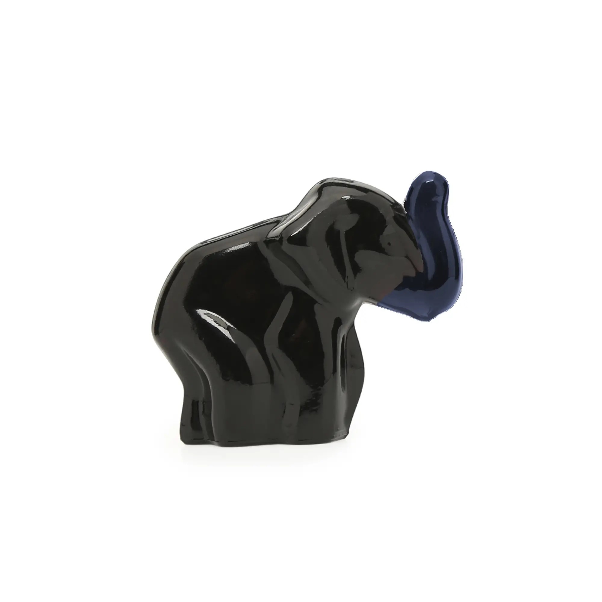 Moser Crystal Elephant Fil Obje Dark Blue 10 Cm cover pic