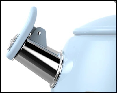 Smeg Ocak Üstü Islıklı Whistling Kettle Su Isıtıcısı Pastel Mavi CKLW2001PB 0 image