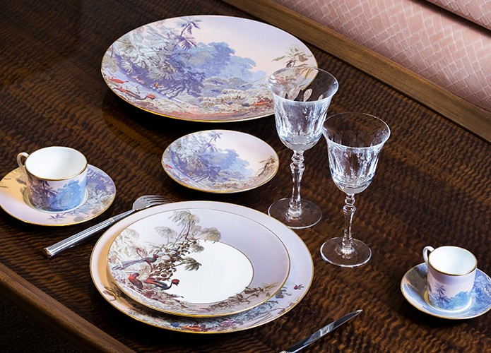 Haviland Le Bresil by Zuber Manufacturer Servis Tabak 0 image