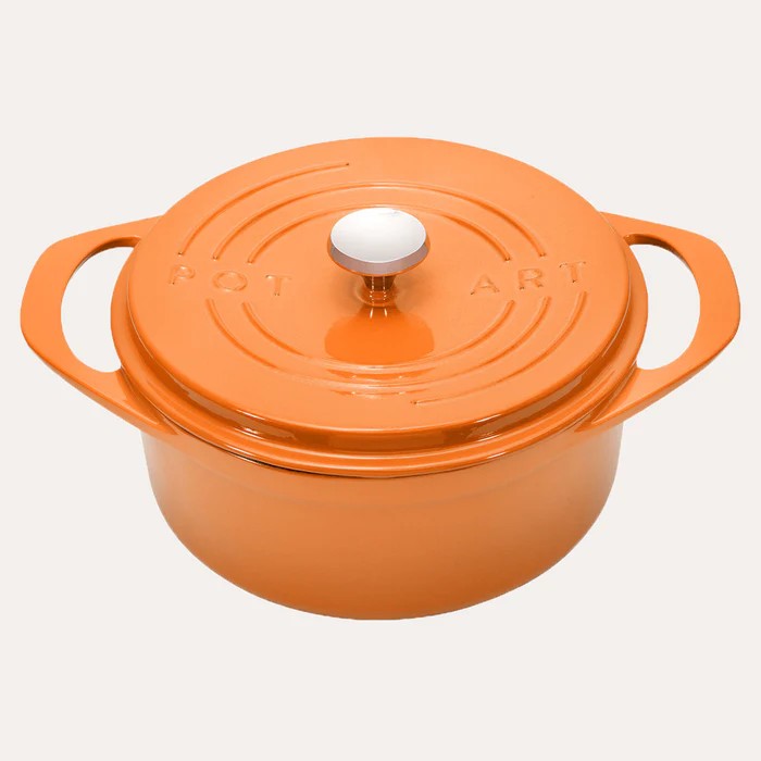 POT ART Peach Derin Döküm Tencere 24 cm cover pic