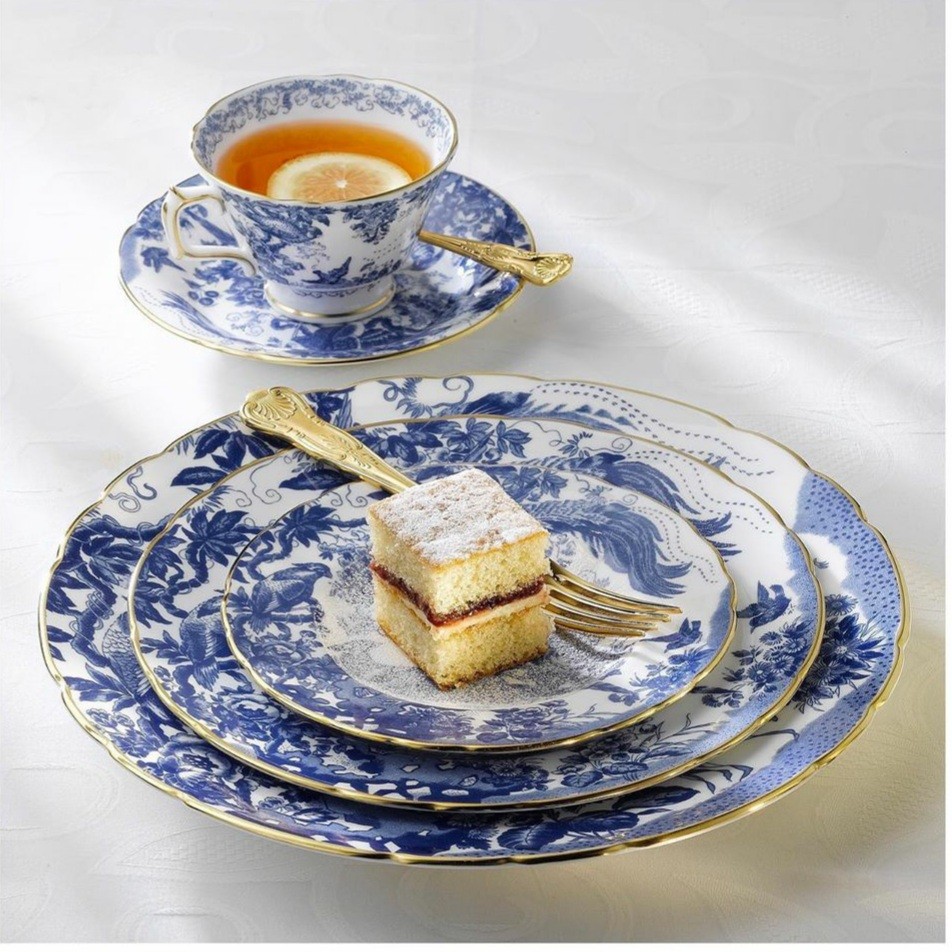 Royal Crown Derby Aves Blue 51 prç Yemek Takımı 0 image