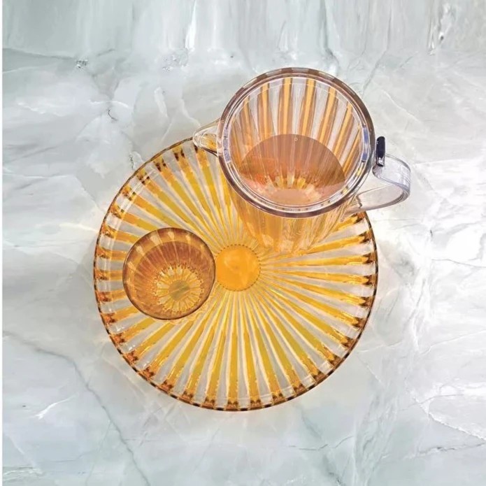 Guzzini Dolce Vita Yuvarlak Tepsi 31 cm Amber 0 image