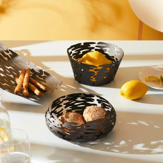 Alessi Barket Küçük Yuvarlak Sepet 18 cm Siyah 0 image