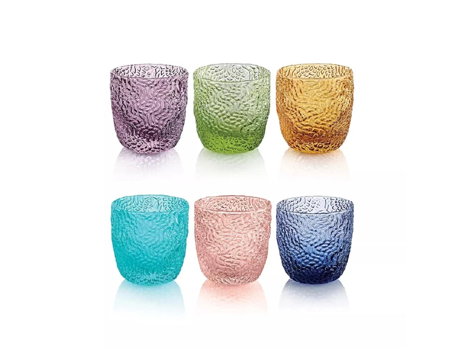 IVV  Tricot 6'lı Set Renkli Bardak 30 cl cover pic
