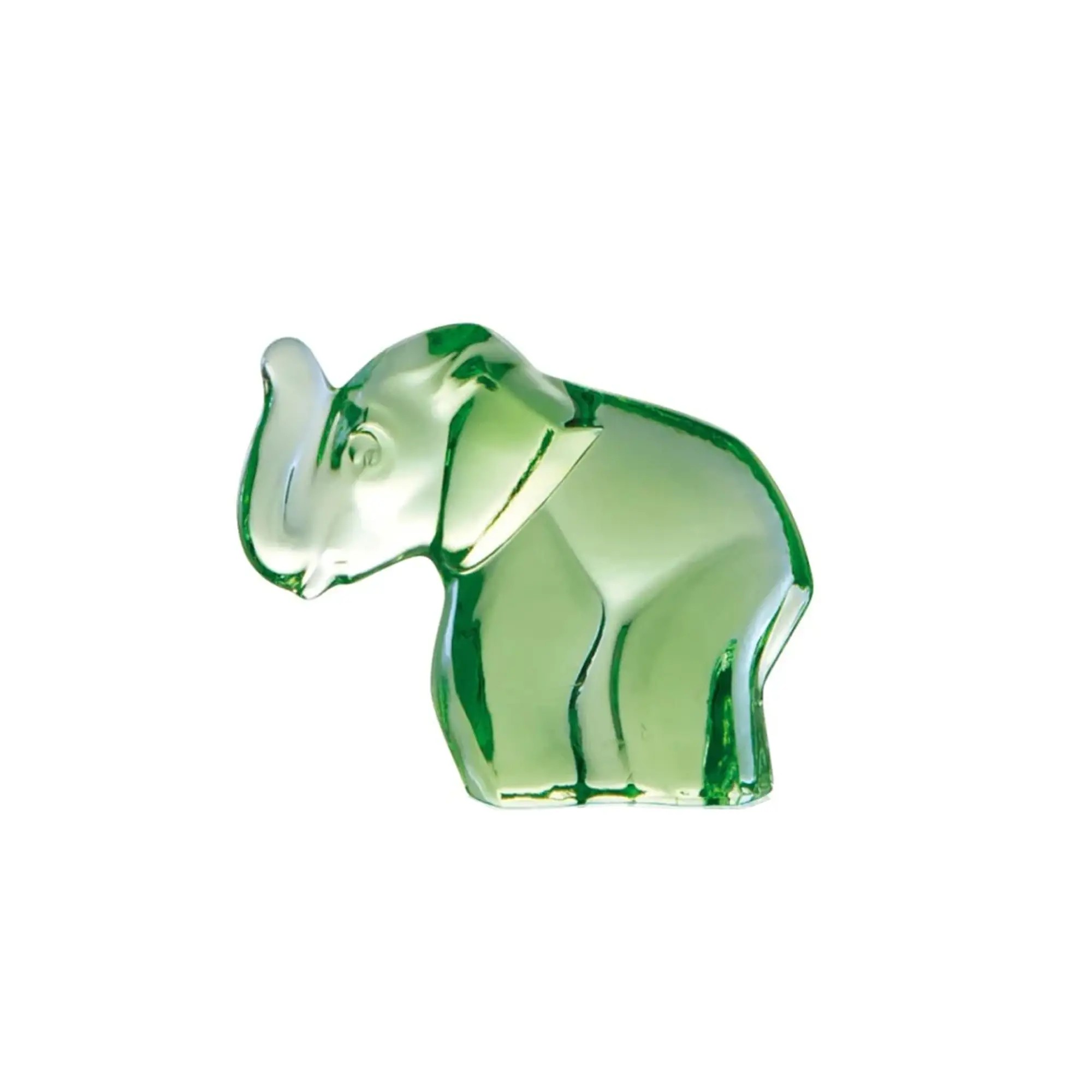 Moser Crystal Elephant Ocean Green Fil Obje 10 Cm cover pic