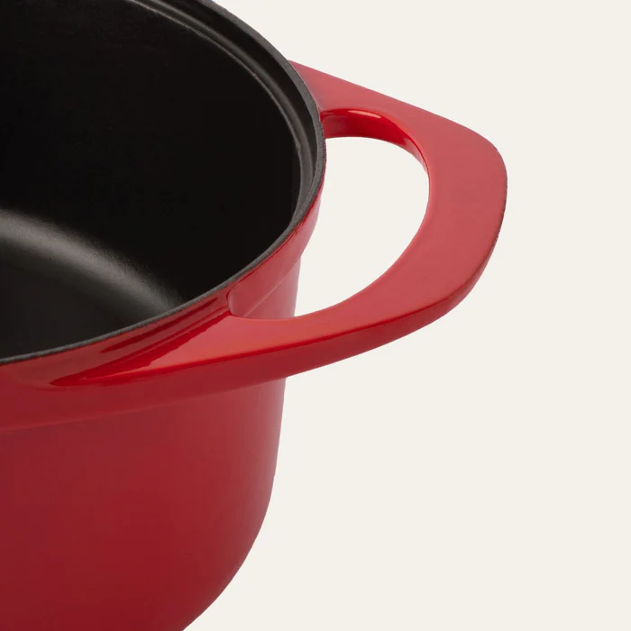 POT ART Magma Derin Döküm Tencere 28 cm Parlak Kırmızı 0 image