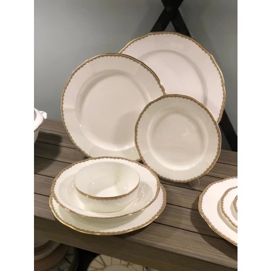 PROUNA Antique Gold 72 Parça 12 Kişilik Yemek Takımı 0 image
