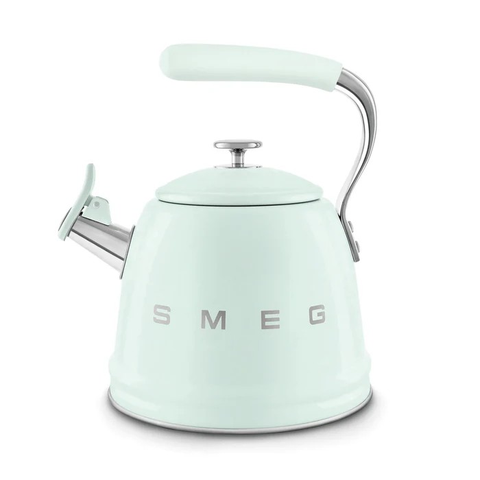 Smeg Ocak Üstü Islıklı Whistling Kettle Su Isıtıcısı Pastel Yeşil CKLW2001PG cover pic