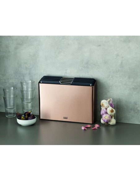 Joseph Joseph Folio Standlı Kesme Tahtası 4 lü Pembe Altın SKU 60172 0 image