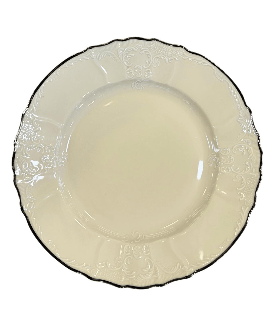 Bernadotte Krem 31 cm Platin Derin Servis cover pic