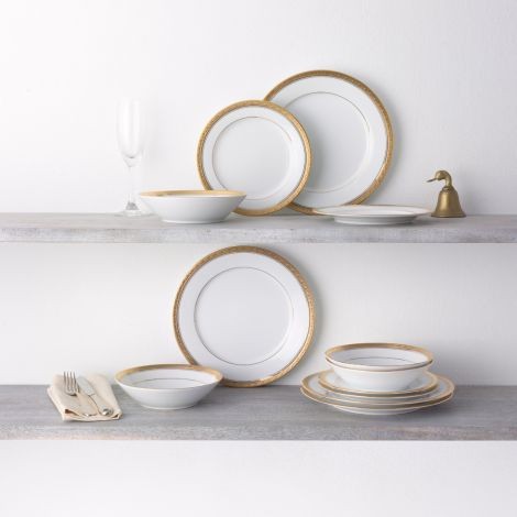 Noritake Crestwood Gold 83 Parça Yemek Takımı 0 image
