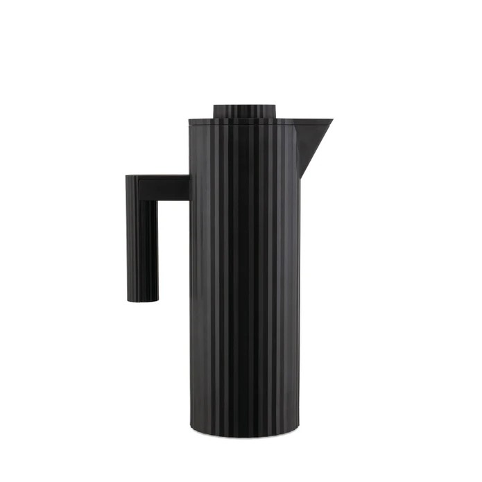 Alessi Plisse Isı Yalıtımlı Sürahi 1 Lt Siyah cover pic