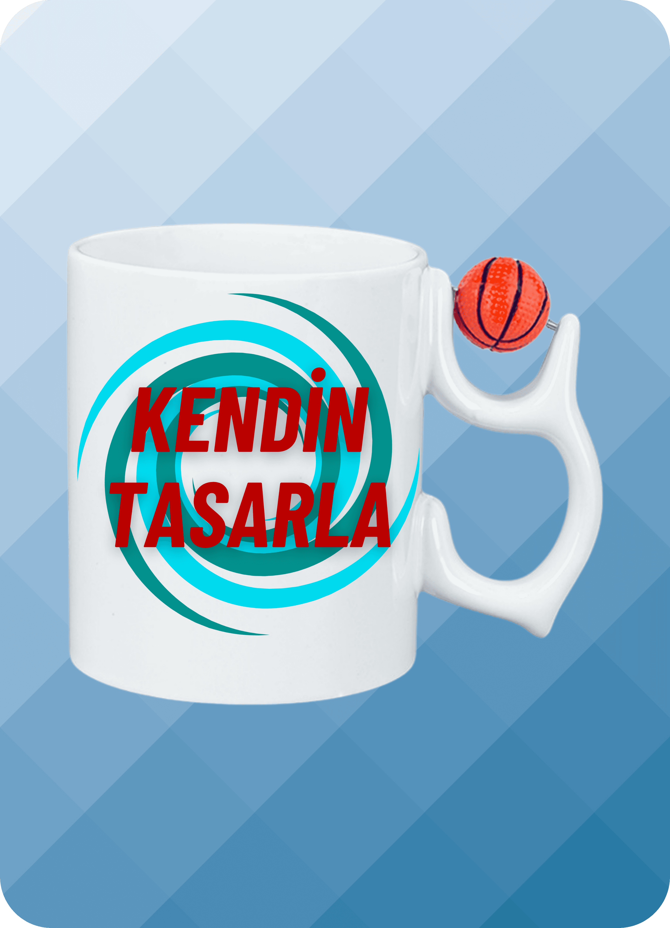 Basketbol Toplu Kişiye Özel İsimli Resimli Kupa Bardak Çay Kahve Fincanı