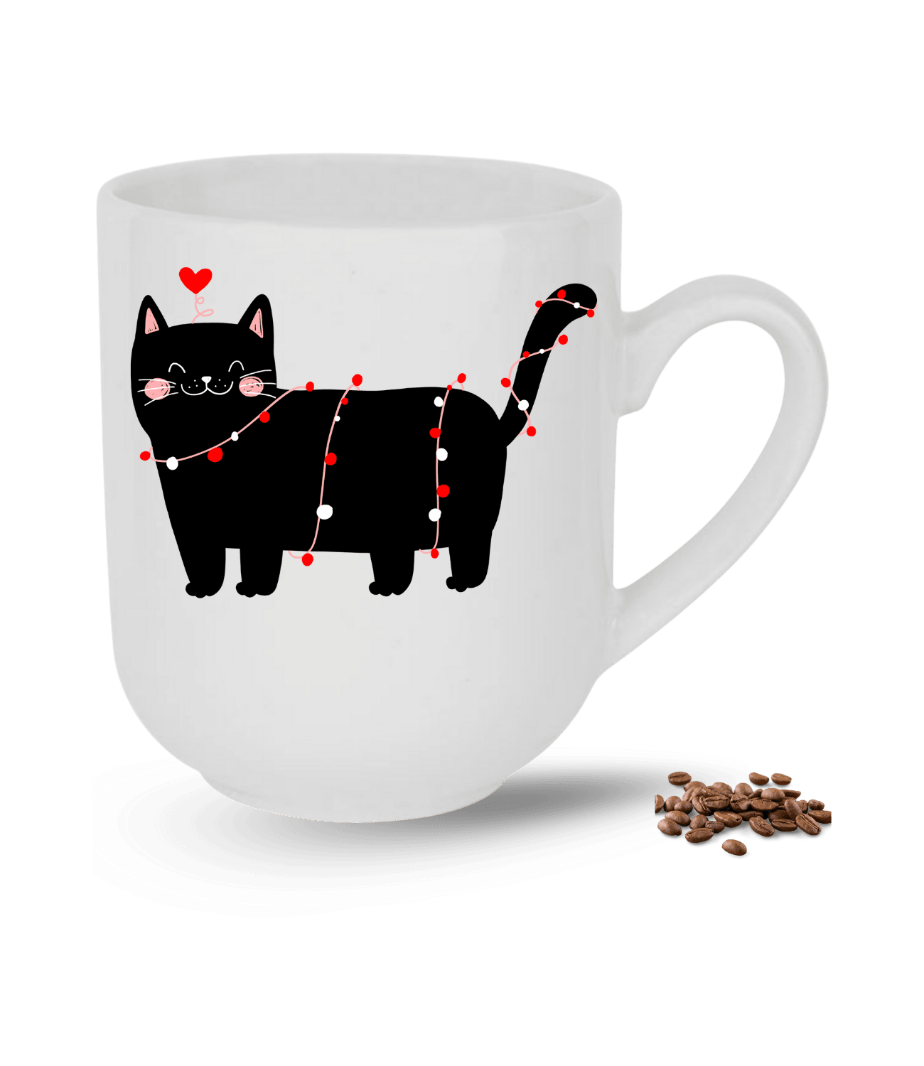Partici Kedi Temalı Kedi Sever Baskılı Elit Lüx Porselen Kupa Bardak