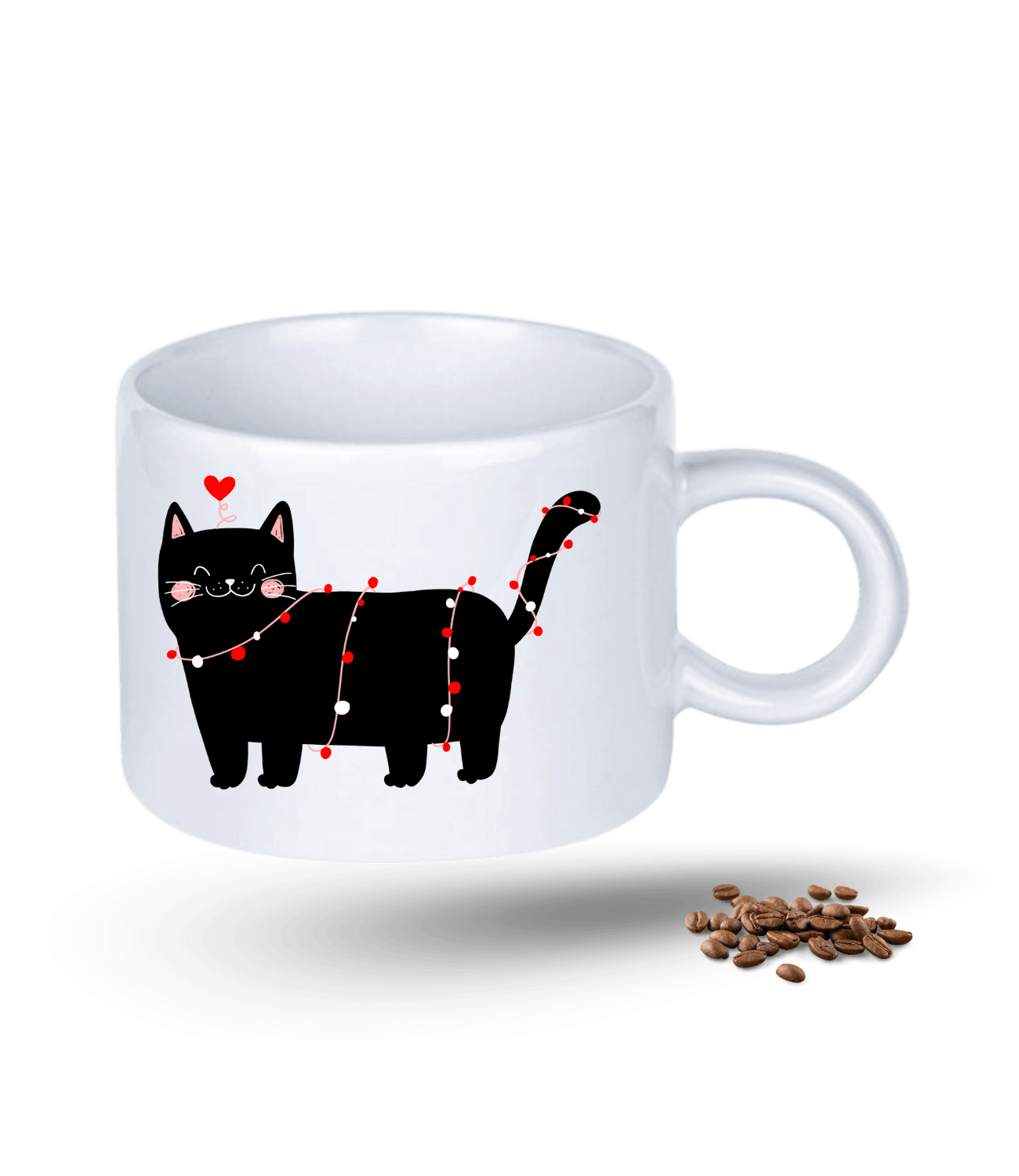 Partici Kedi Temalı Kedi Sever Baskılı Porselen Motto Kupa Bardak
