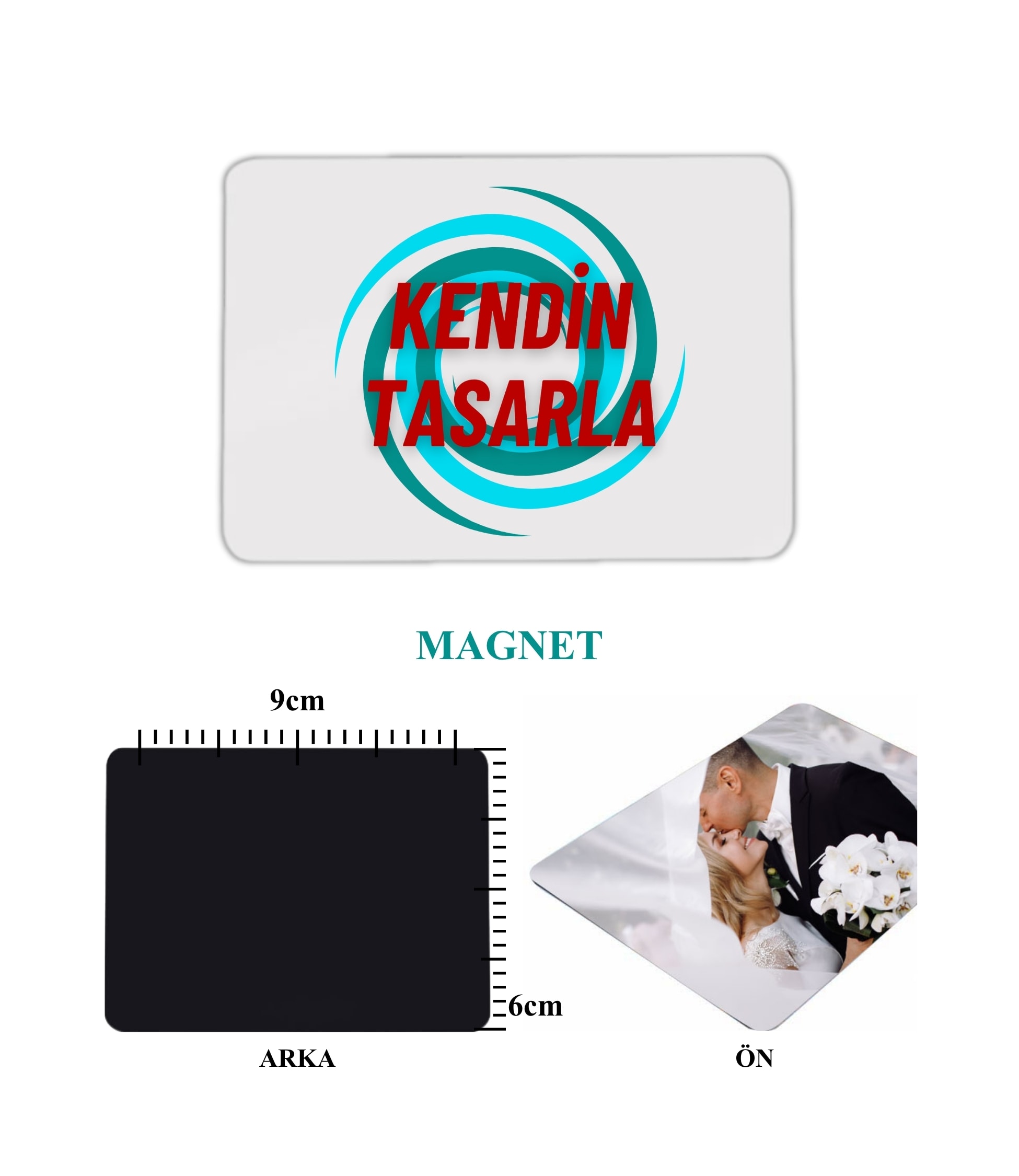 Dikdörtgen Magnet Kişiye Özel Baskılı
