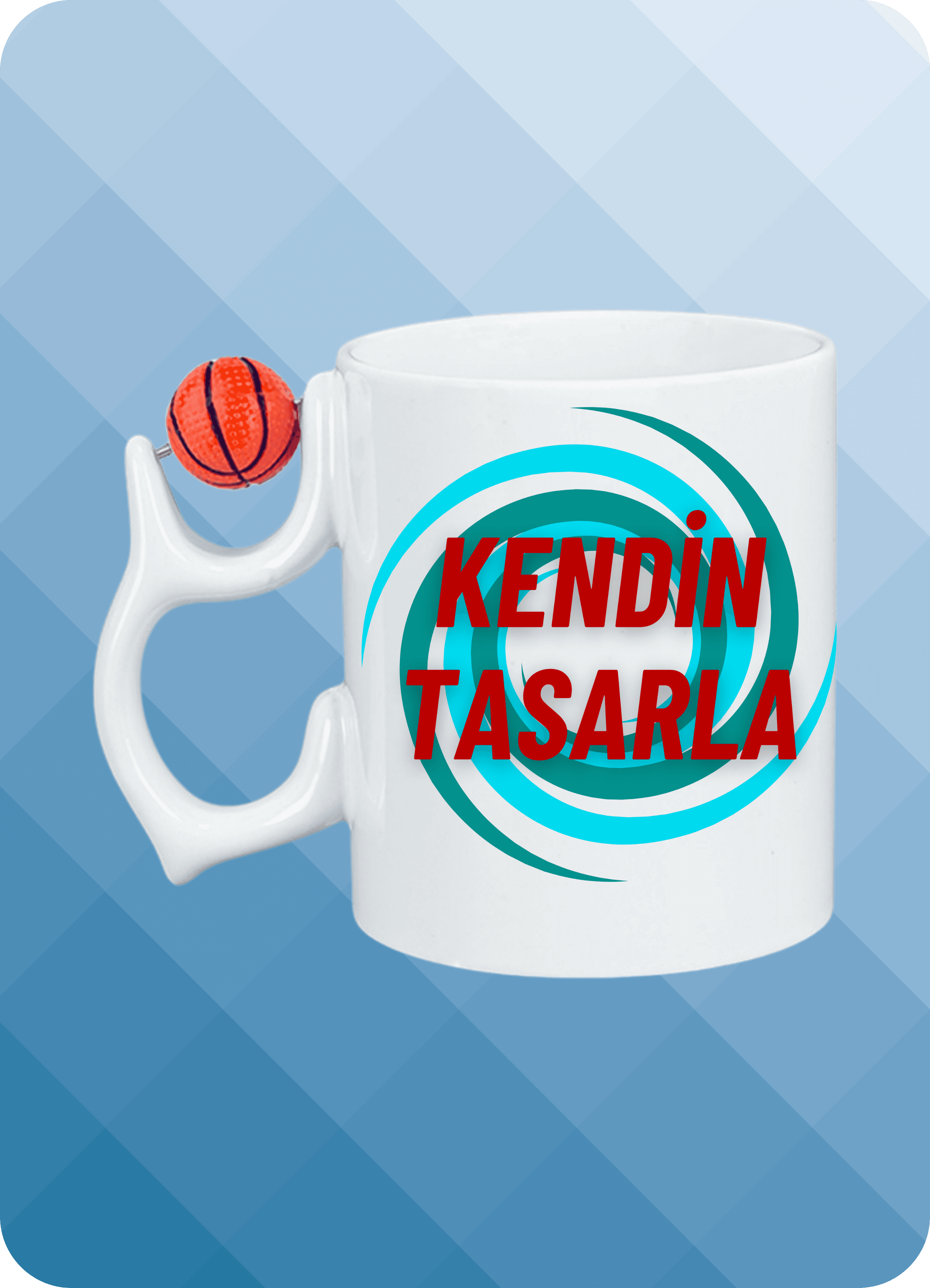 Basketbol Toplu Kişiye Özel İsimli Resimli Kupa Bardak Çay Kahve Fincanı