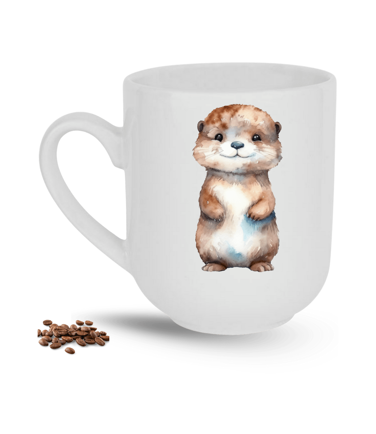 Sevimli Anime Su Samuru Cute Baskılı Elit Lüx Porselen Kupa Bardak