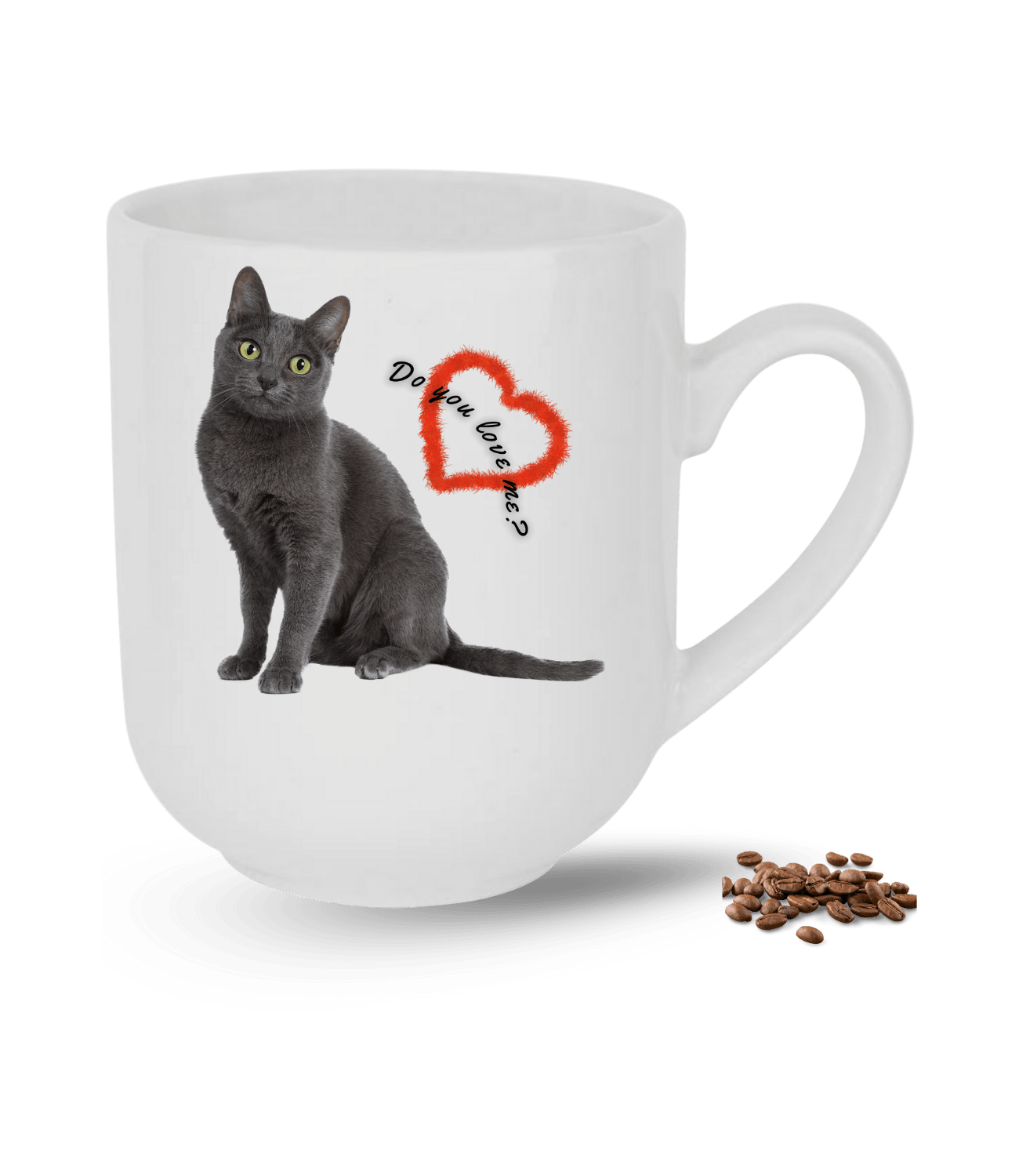 British Kedi Temalı Kedi Sever Baskılı Elit Lüx Porselen Kupa Bardak