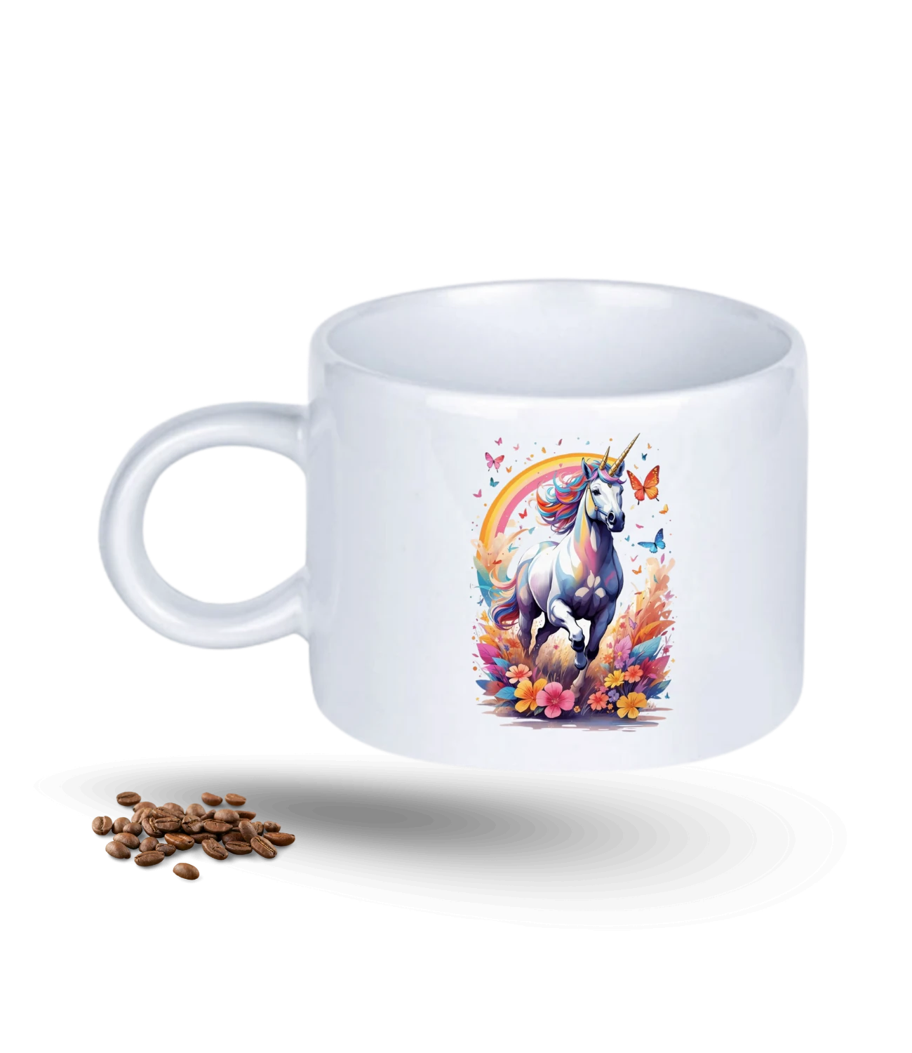 Unikorn At Temalı At Sever Baskılı Porselen Motto Kupa Bardak