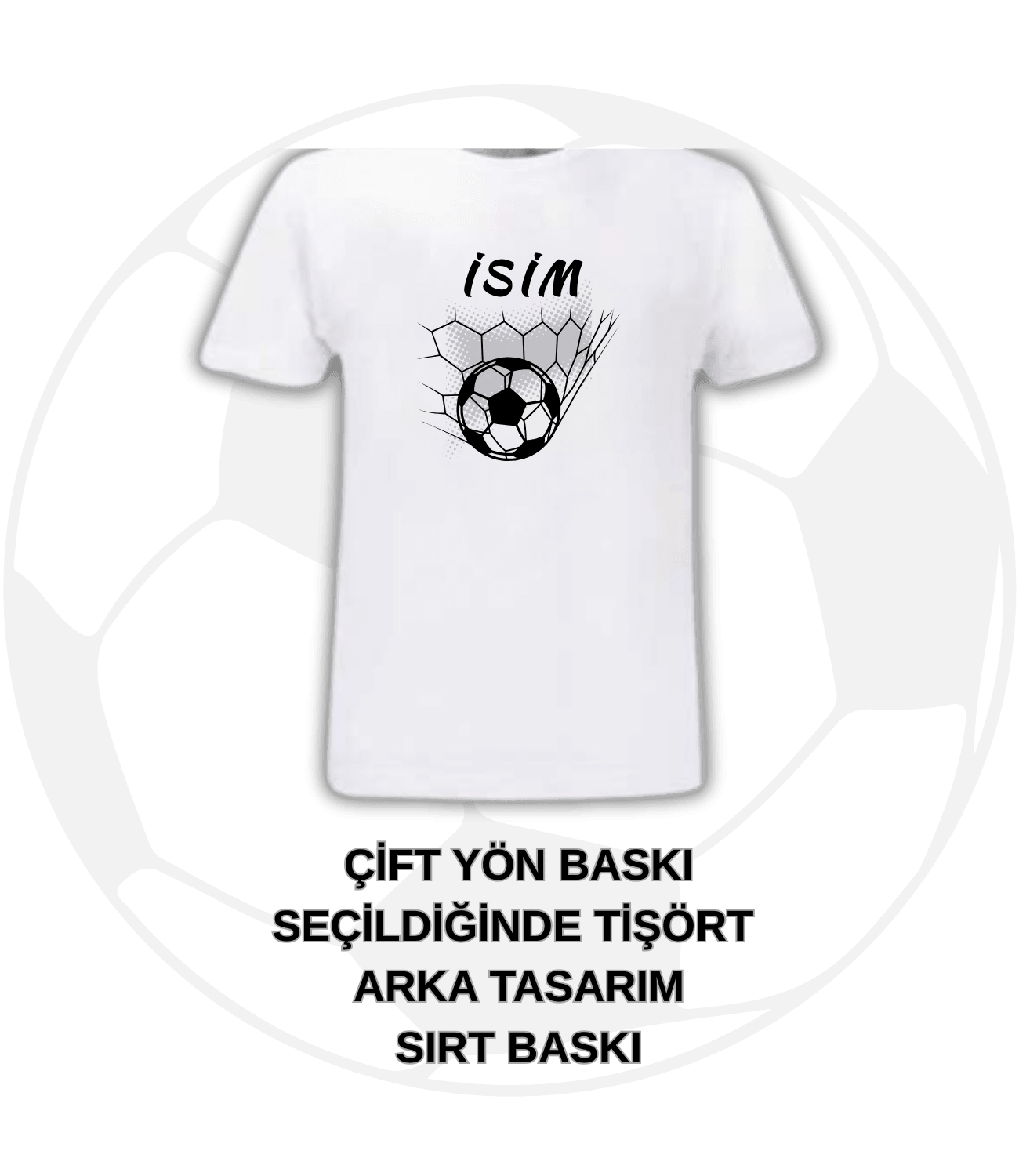 Sarı Kırmızı Forma Oyunculu Futbol Toplu Kupa + Baskılı Pamuklu Tişört Kombin