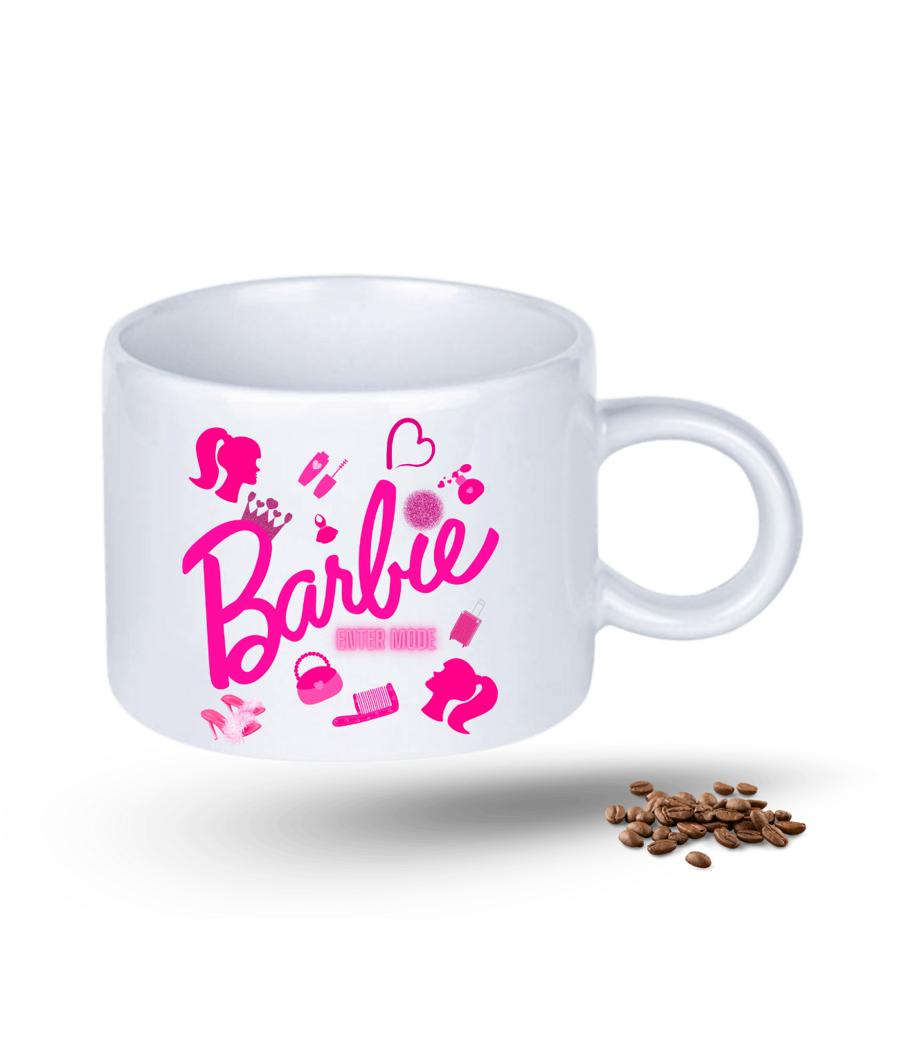 Enter Mode Barbies Baskılı Porselen Motto Kupa Bardak