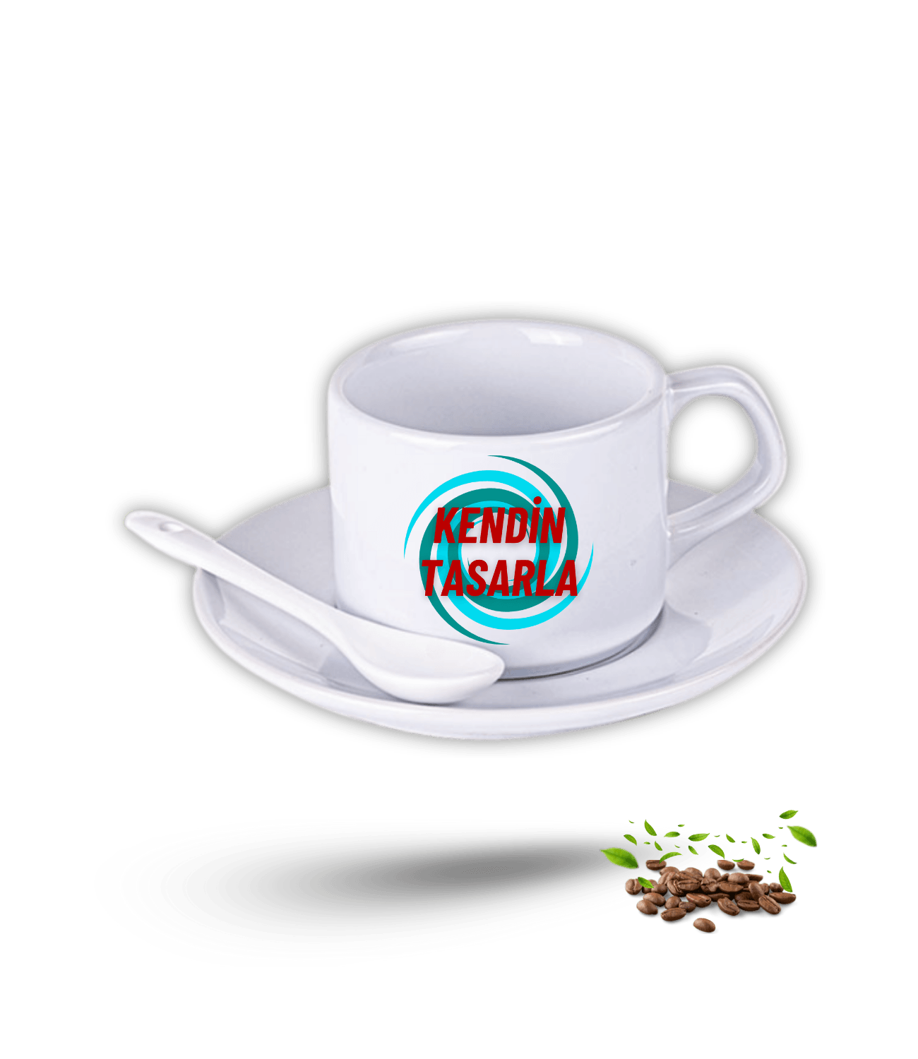 Kişiye Özel Baskılı 2li Set Porselen Çay Kahve Fincan Seti