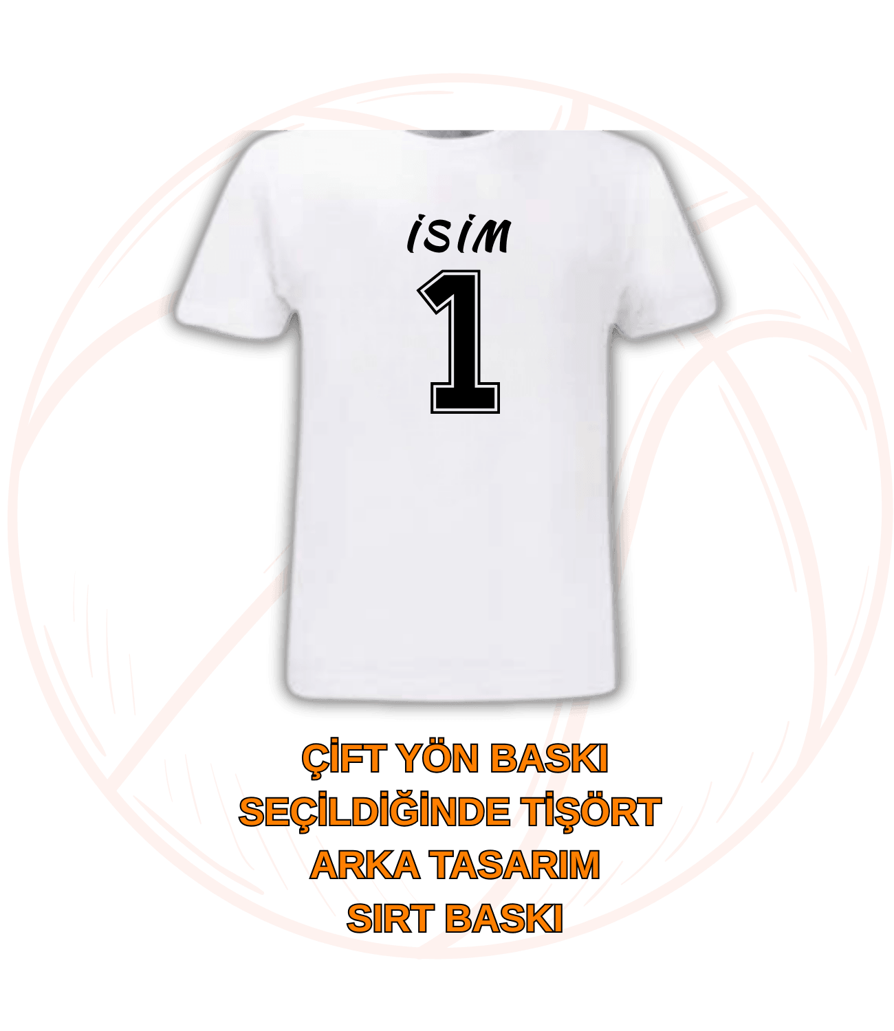 Basketbol Temalı Basketbol Toplu Kupa + Baskılı Pamuklu Tişört Kombin-2