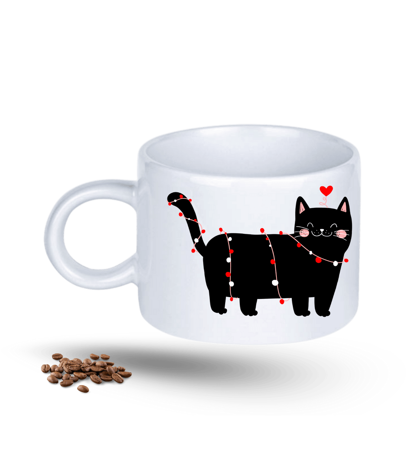 Partici Kedi Temalı Kedi Sever Baskılı Porselen Motto Kupa Bardak