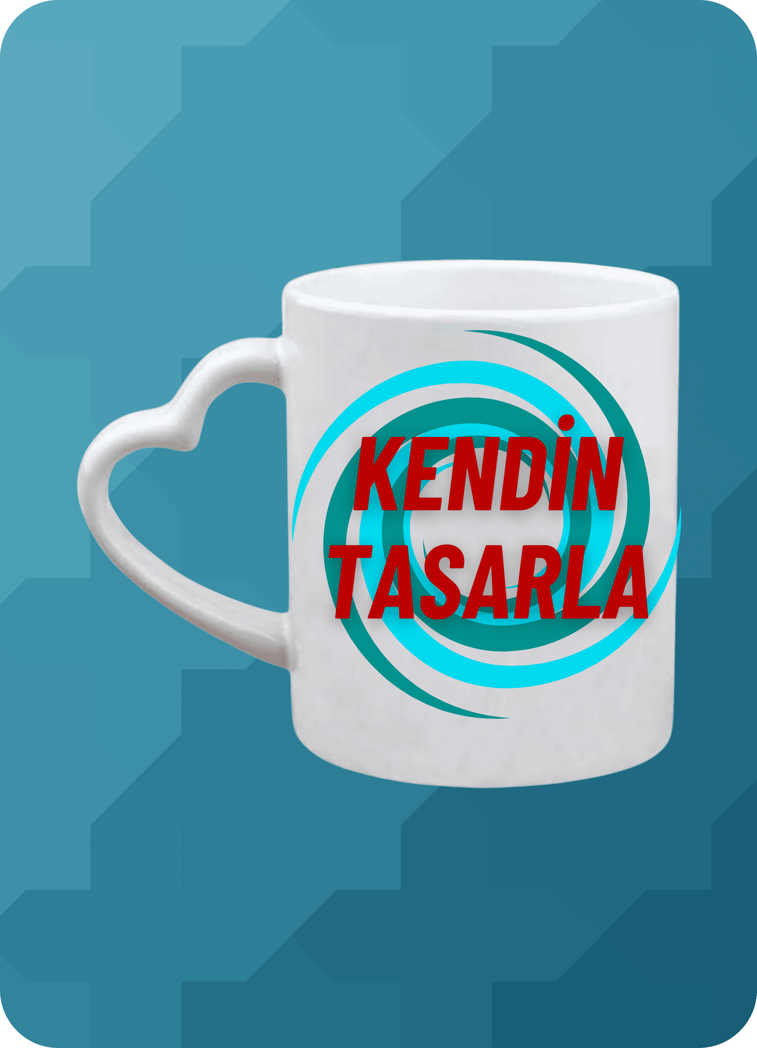 Kalpli Kulp Kişiye Özel İsimli Resimli Kupa Bardak Çay Kahve Fincanı