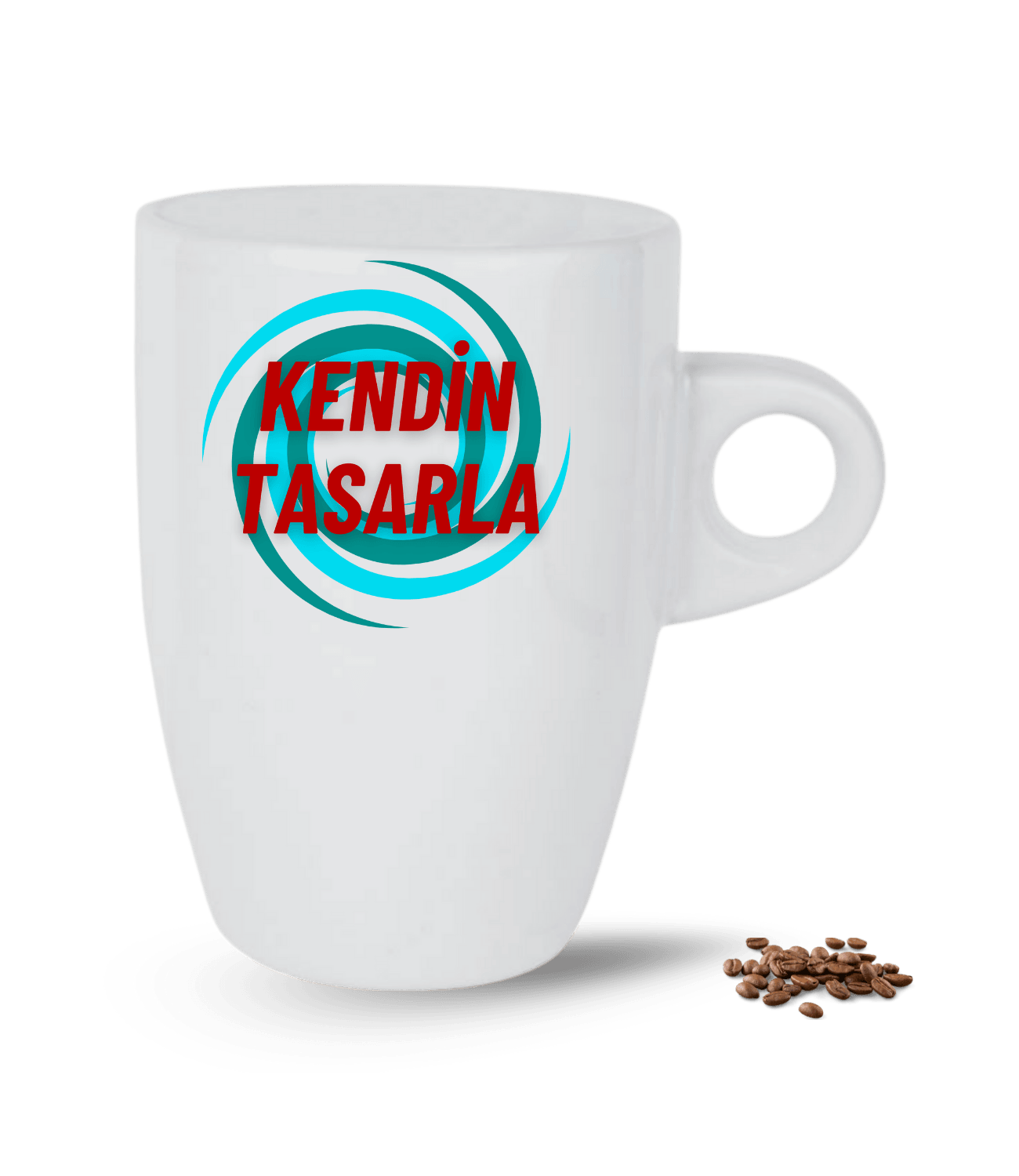 Kişiye Özel Baskılı Latte Porselen Kupa Bardak Kendin Tasarla