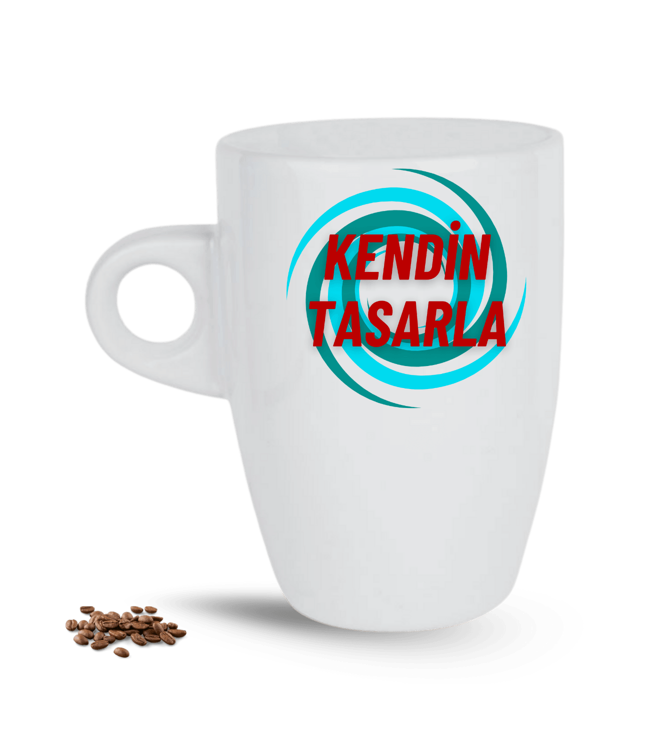 Kişiye Özel Baskılı Latte Porselen Kupa Bardak Kendin Tasarla