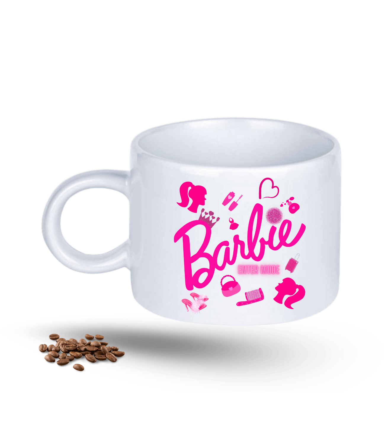Enter Mode Barbies Baskılı Porselen Motto Kupa Bardak