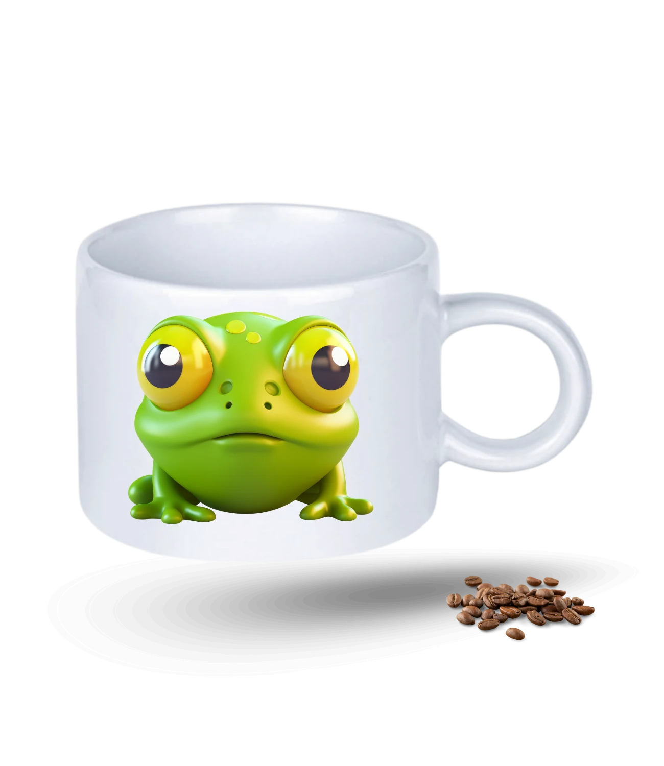 Kurbağa Prens Temalı Kurbağa Baskılı Porselen Motto Kupa Bardak