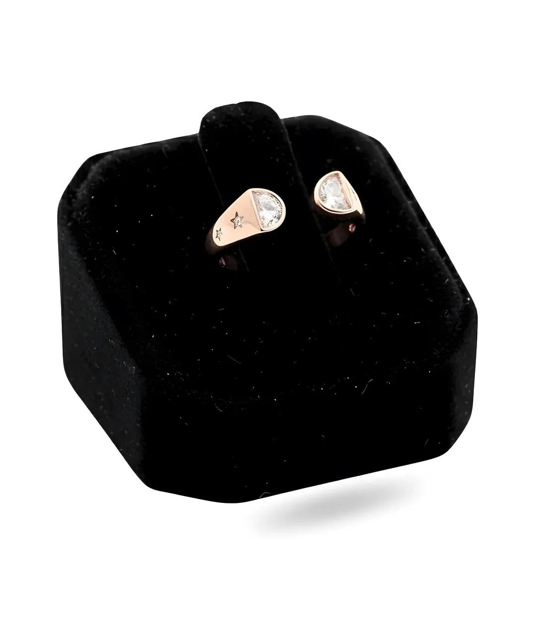 Yıldız Detaylı Rose Altın Kaplama Ayarlanabilir Yüzük Xuping