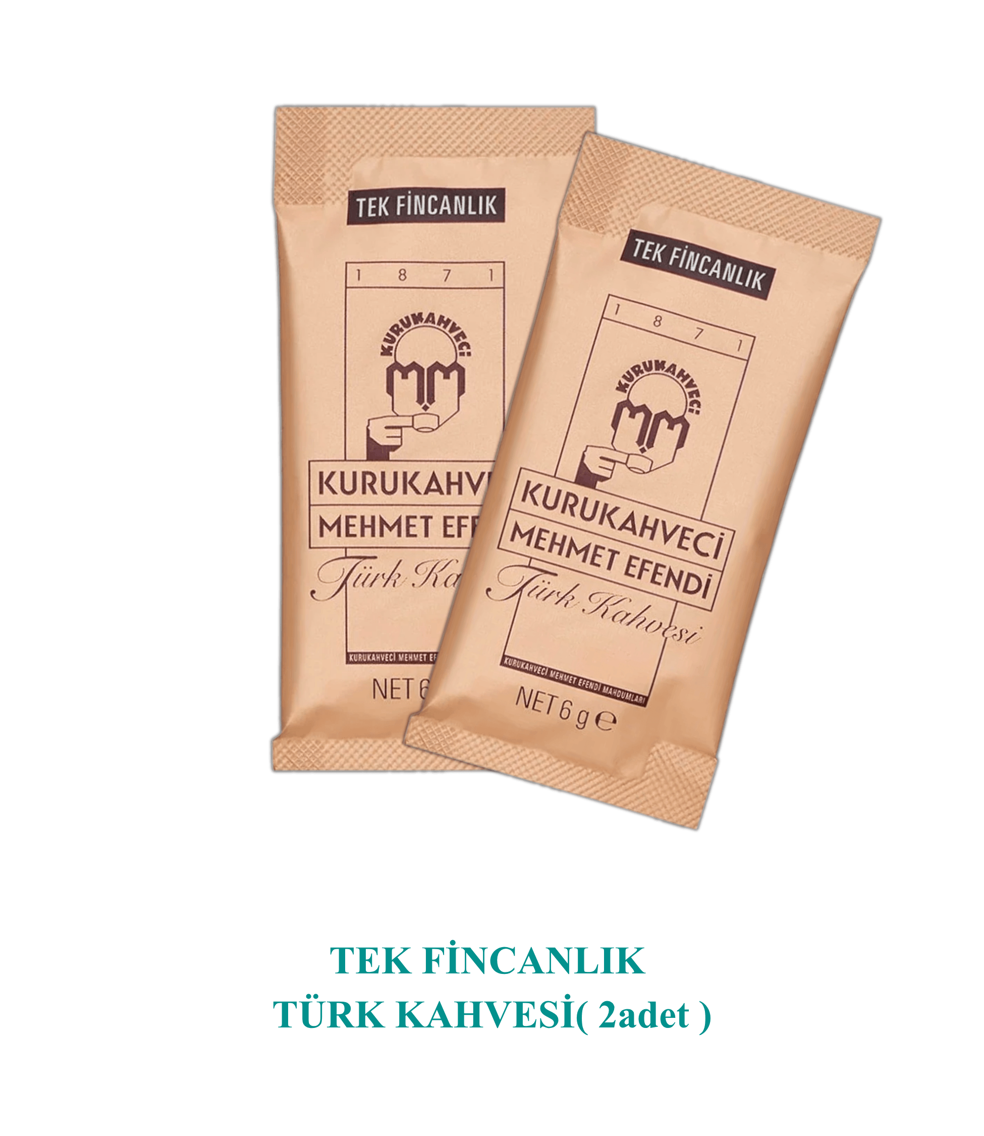 Türk Kahvesi Tek İçimlik Mehmet Efendi 6gr * 2 adet