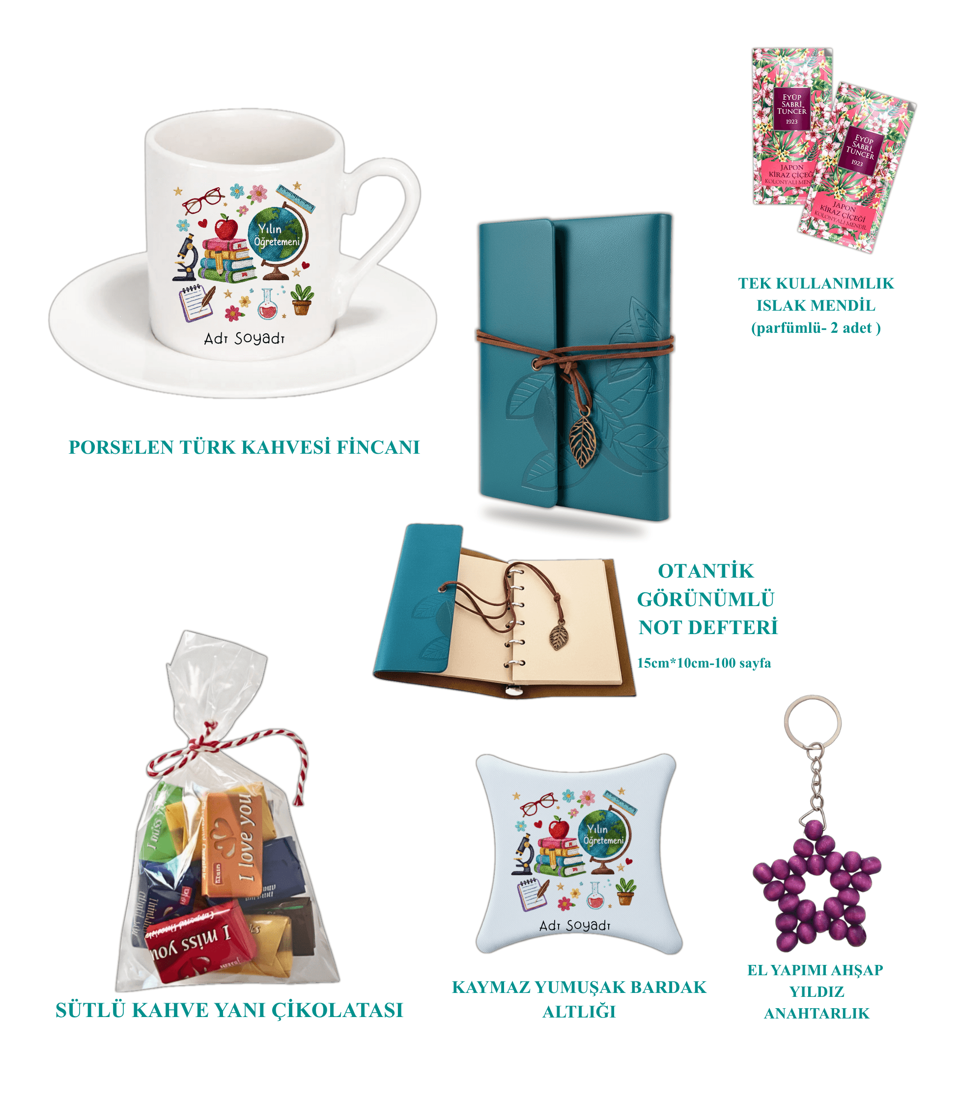 Öğretmenler Günü Kahve Fincanı Hediye Seti Gift Box